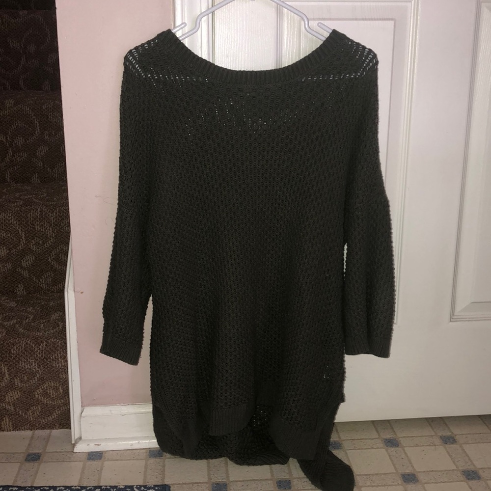 Express dark green oversized sweater